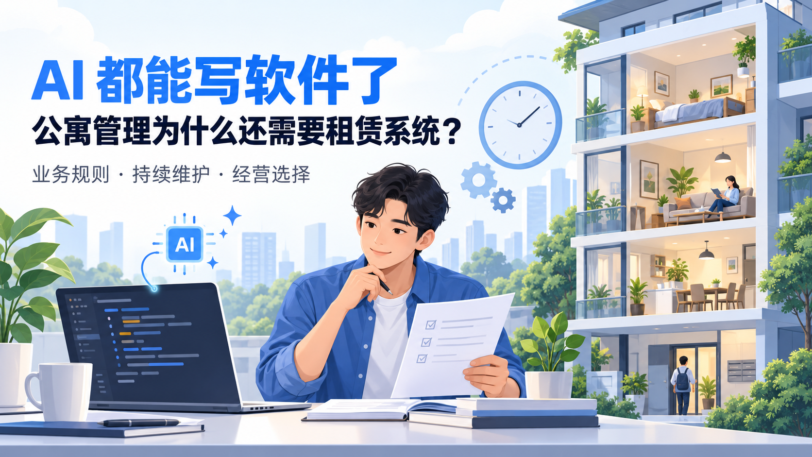 AI辅助编程与公寓经营：业务规则、持续维护和经营选择